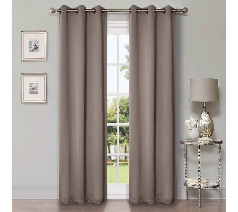 Superior Modern Solid Blackout 2-Piece Curtain Set, 42x84 — View 43