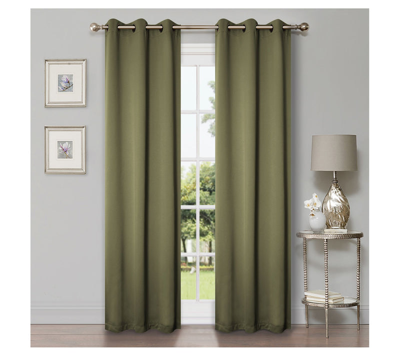 Superior Modern Solid Blackout 2-Piece Curtain Set, 42x84 — View 29