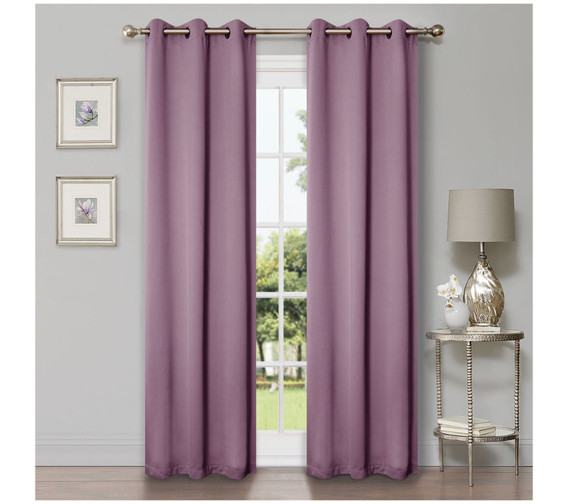 Superior Modern Solid Blackout 2-Piece Curtain Set, 42x84 — View 54