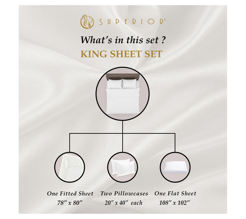 Superior 650TC Egyptian Cotton Deep Pocket Sheets Set, King — View 46