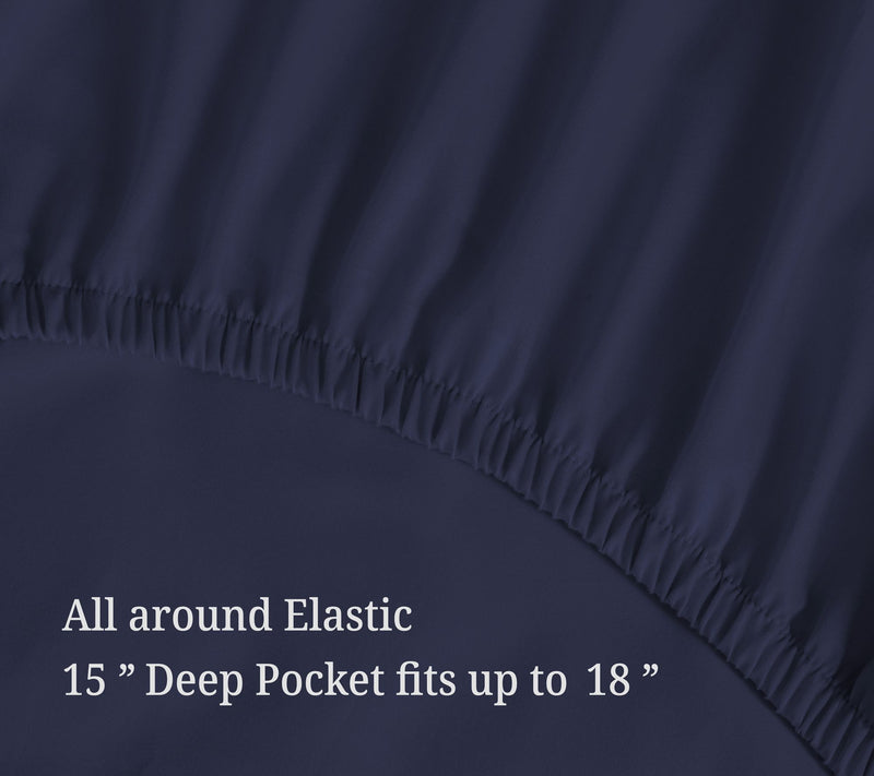 Superior 300 TC Egyptian Cotton Deep Pocket Sheets Set, Twin — View 47