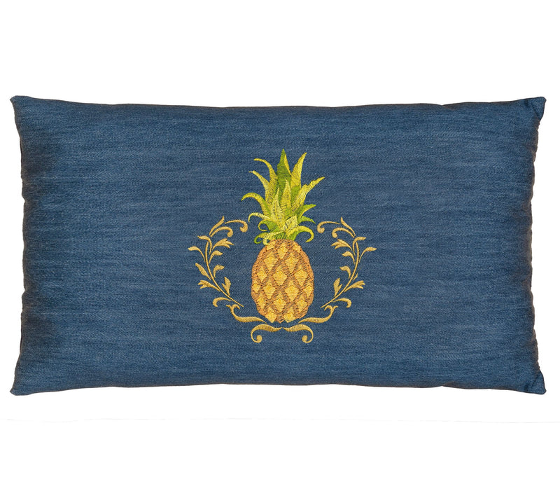Linum Home Textiles Welcome Denim Pillow Cover — Main view