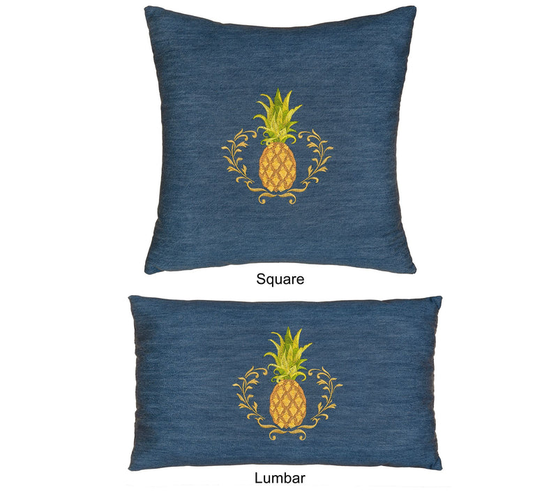 Linum Home Textiles Welcome Denim Pillow Cover — View 5