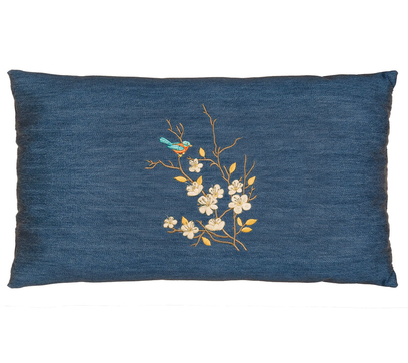 Linum Home Textiles Springtime Denim Pillow Cover — Main view
