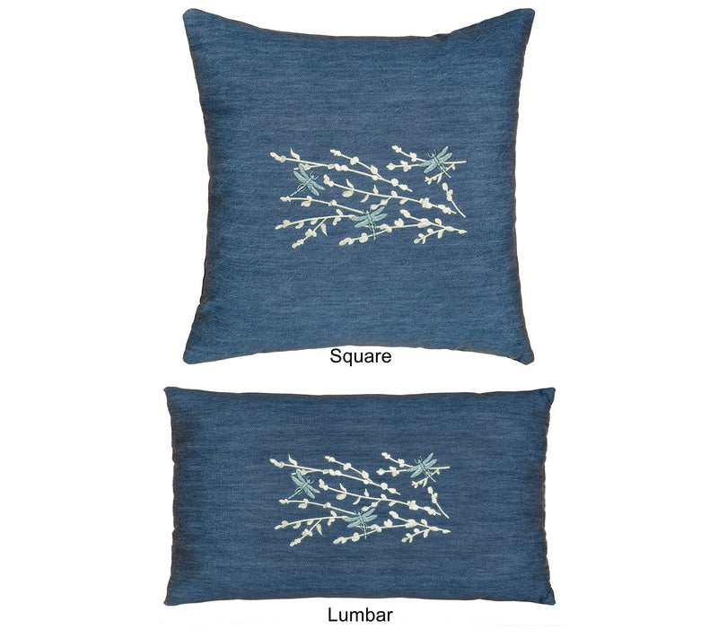 Linum Home Textiles Braelyn Denim Pillow Cover — View 5