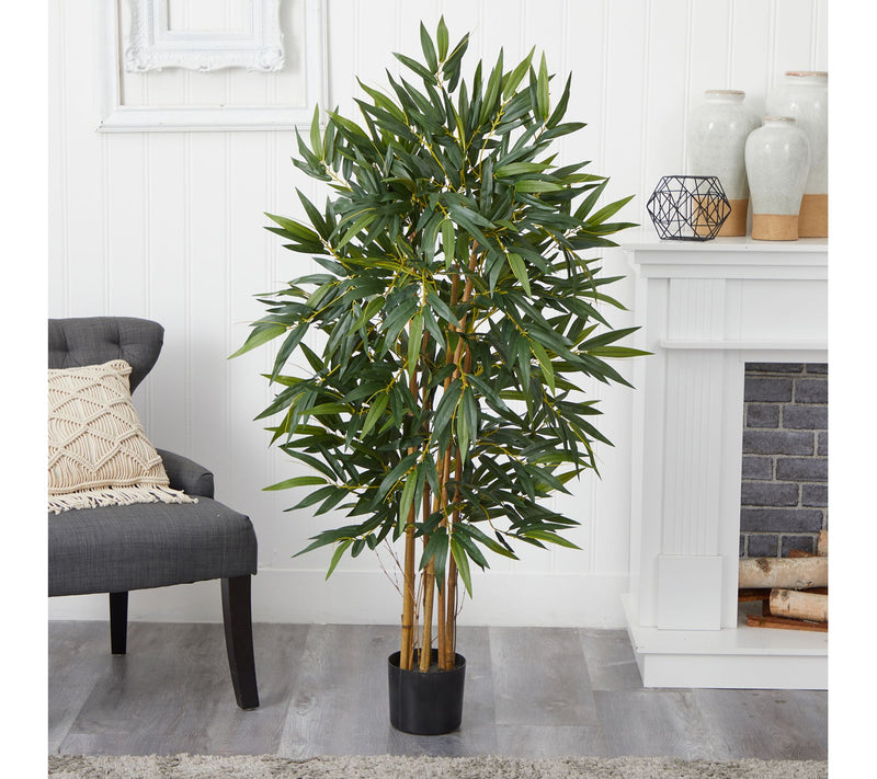 Nearly Natural 4' Biggy Bamboo Silk Tree — View 4