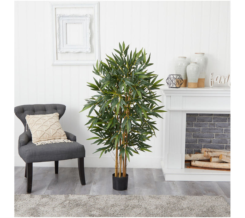 Nearly Natural 4' Biggy Bamboo Silk Tree — View 5