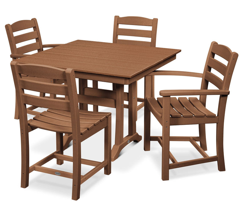 Polywood La Casa Cafe 5-Piece Farmhouse TrestleDining Set — View 11