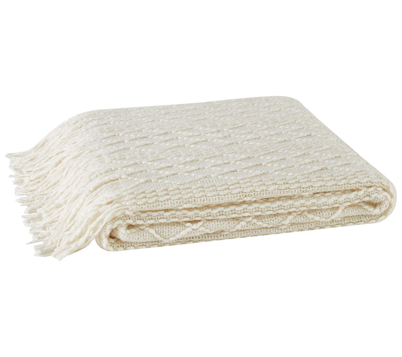 Brooklyn Loom Woven Texture Solid Throw — View 7
