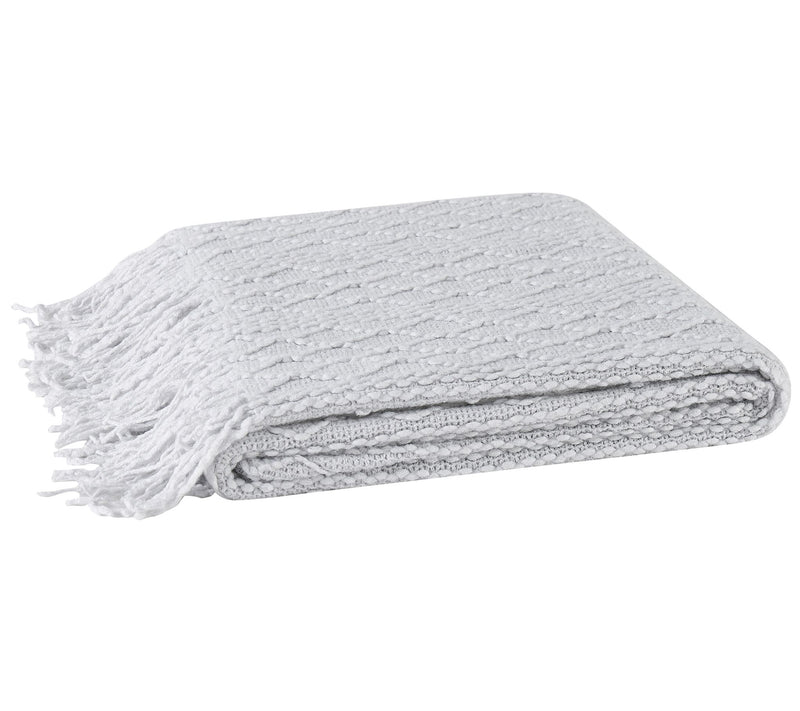 Brooklyn Loom Woven Texture Solid Throw — View 3