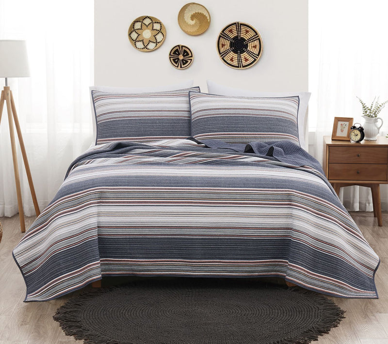 Brooklyn Loom Yarn Dye Full/Queen Quilt Set — Main view