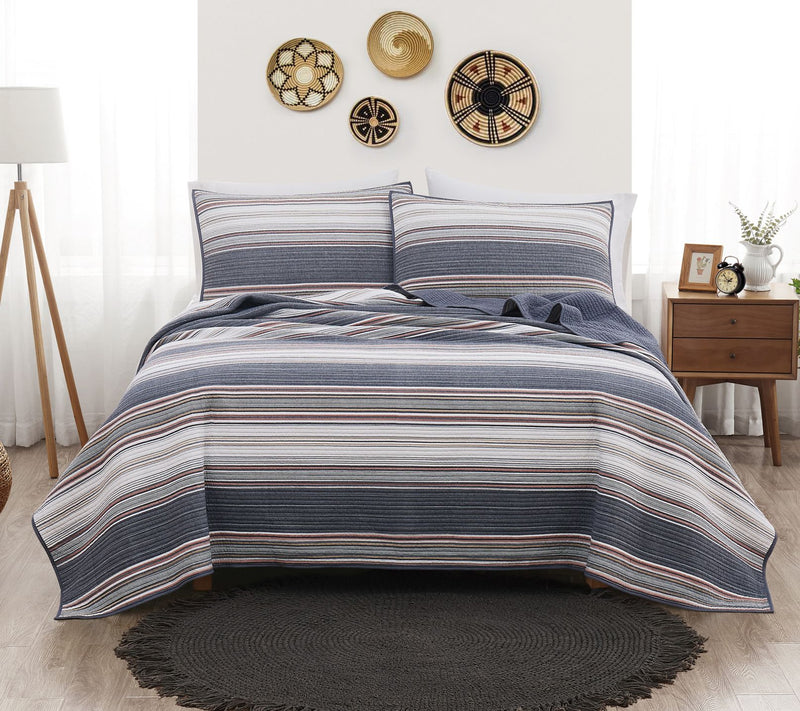 Brooklyn Loom Yarn Dye King Quilt Set — View 3