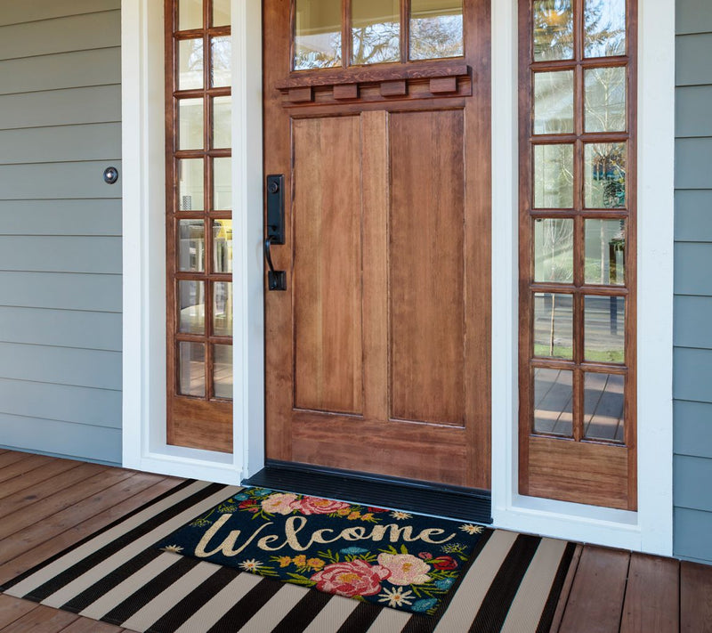 Design Imports Roses Welcome 18" x 30" Doormat — View 5