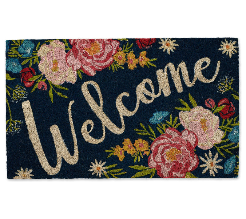 Design Imports Roses Welcome 18" x 30" Doormat — Main view