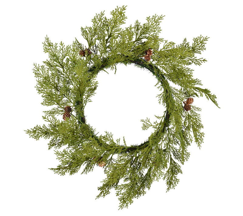 Vickerman 24" Cedar Pinecone Wreath — Main view