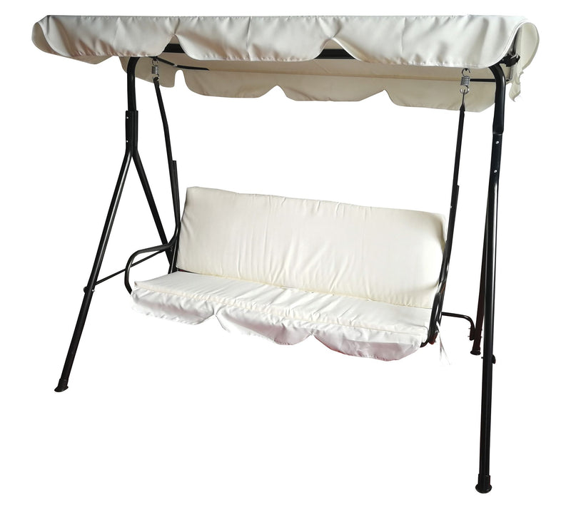 Northlight 3-Seater Outdoor Patio Swing w/Adjustable Canopy - — Main view