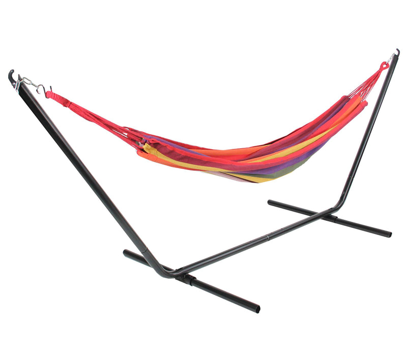 Northlight 76" Striped Woven Cotton Single Brazlian Hammock — View 4