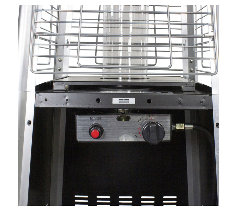 Northlight Pyramid Glass Tube Outdoor Gas PatioHeater — View 6