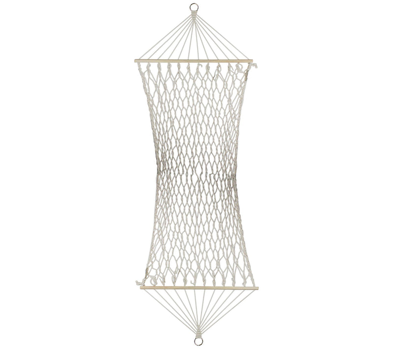 Northlight 78" x 31" Natural Macrame Hammock wih Bars — Main view