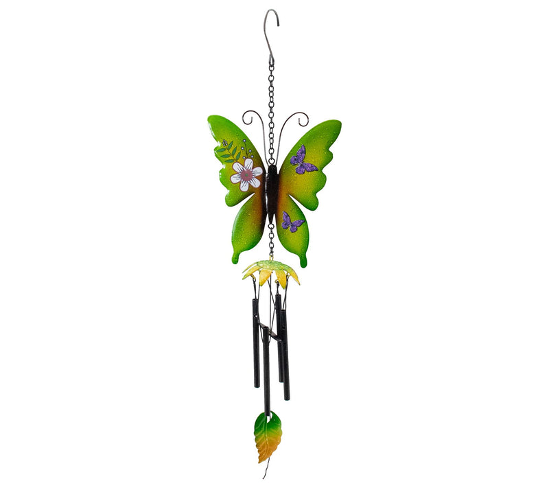 Northlight 15.75" Metal Butterfly Outdoor Garden Windchime — Main view