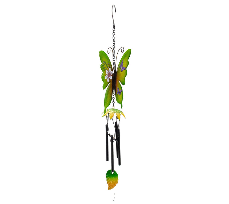 Northlight 15.75" Metal Butterfly Outdoor Garden Windchime — View 2