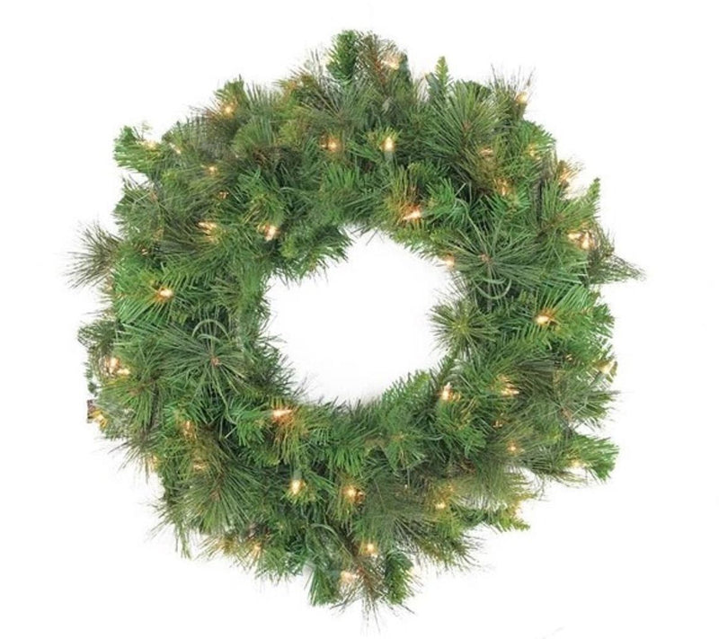 Northlight Prelit Mixed Foliage Wreath — View 3