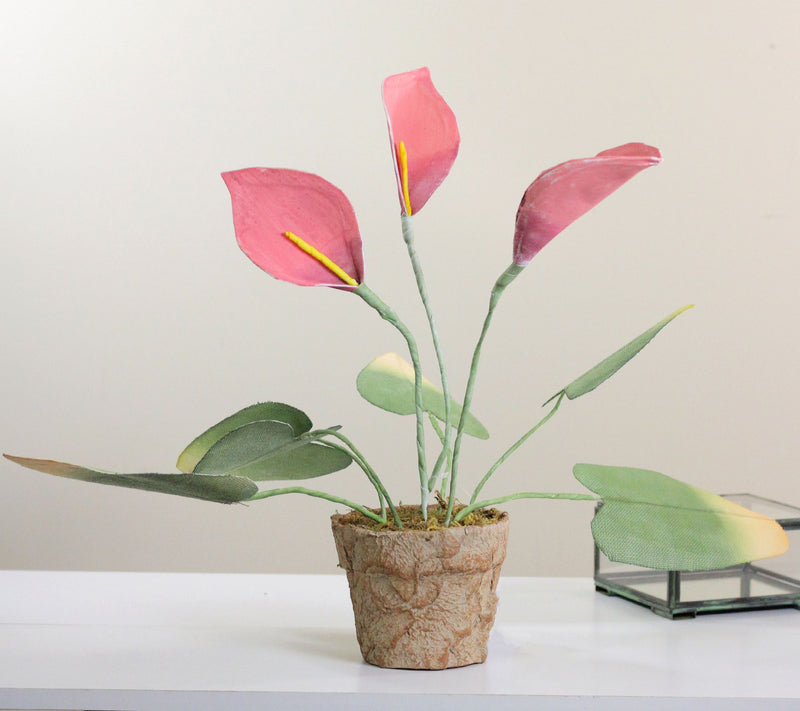 Northlight 19" Pink and Green Decorative Callaily Plants — View 4