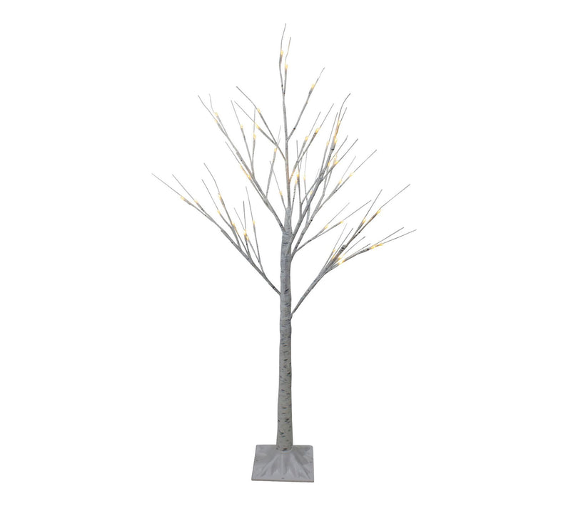 Northlight 4' White Birch Tree Outdoor Decor -hite Lights — Main view