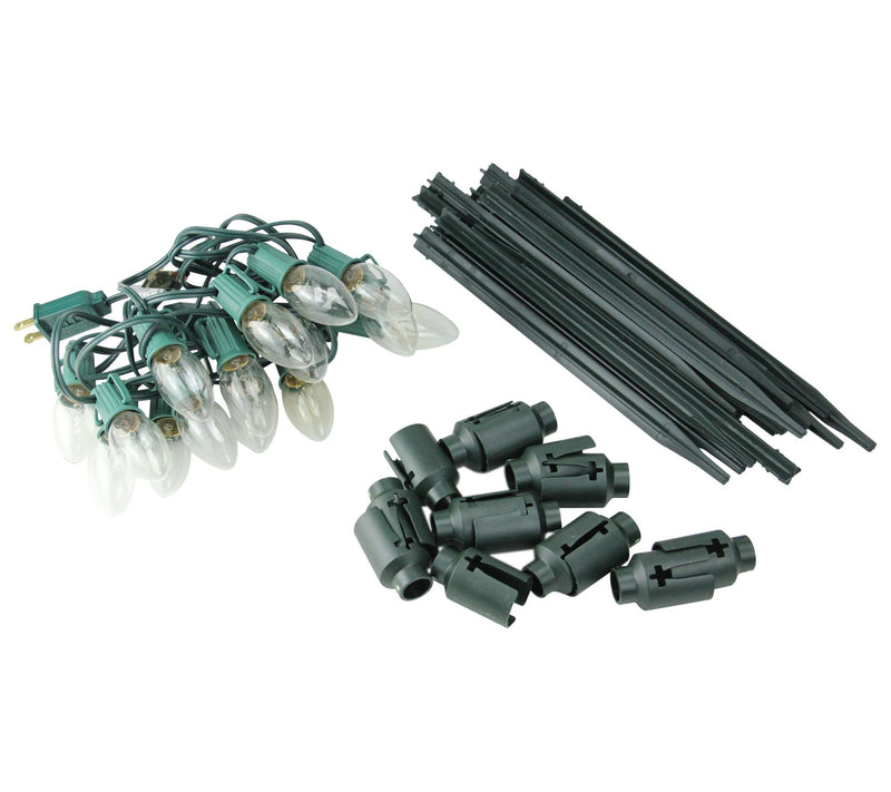 Northlight 15 Clear Mighty Light C9 Shape Pathwy Markers — View 6