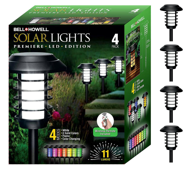 Bell + Howell Color Changing Solar Powered Pathway Lights — Main view