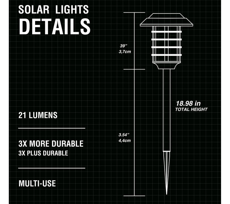 Bell + Howell Color Changing Solar Powered Pathway Lights — View 7
