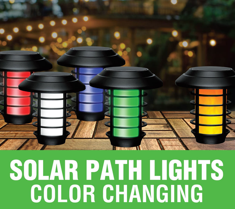 Bell + Howell Color Changing Solar Powered Pathway Lights — View 4