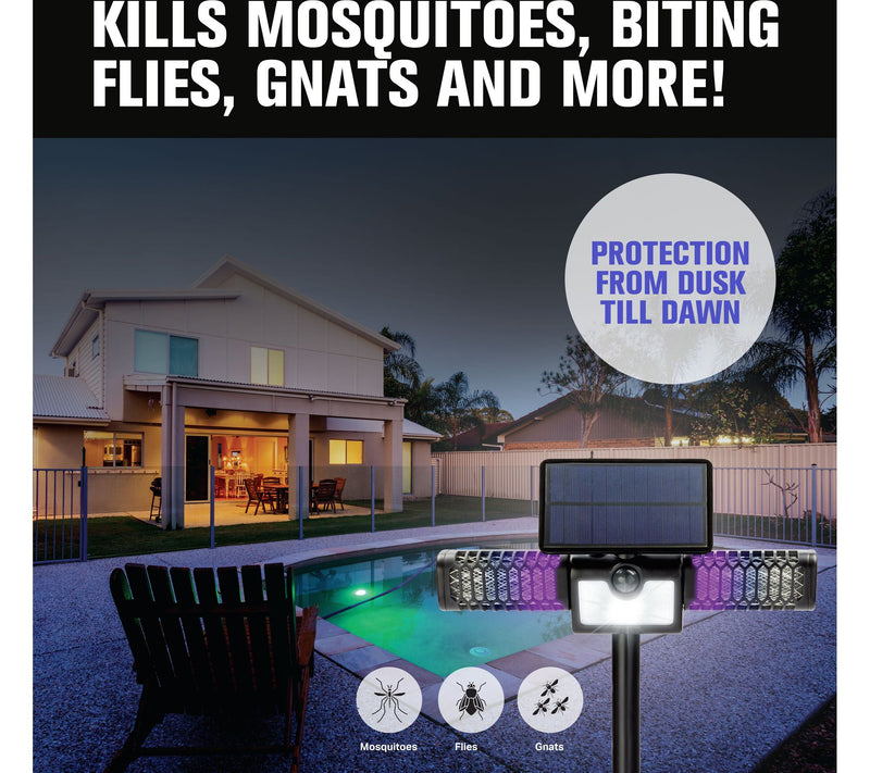 Bell + Howell 2-in-1 Monster Solar Floodlight and Bug Zapper — View 4