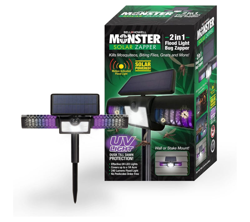Bell + Howell 2-in-1 Monster Solar Floodlight and Bug Zapper — Main view