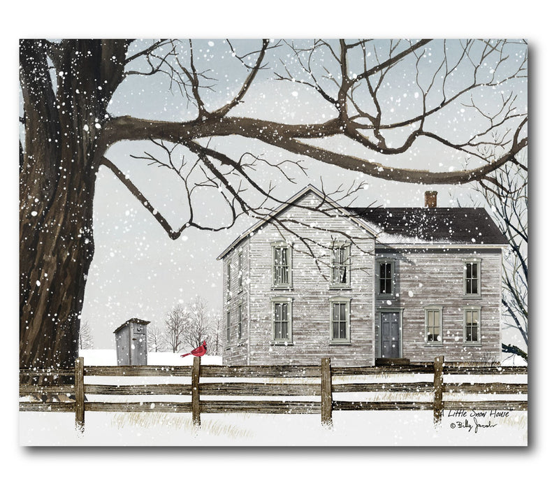 Courtside Market A Little Snow House 20x24 Canvas Wall Art — Main view