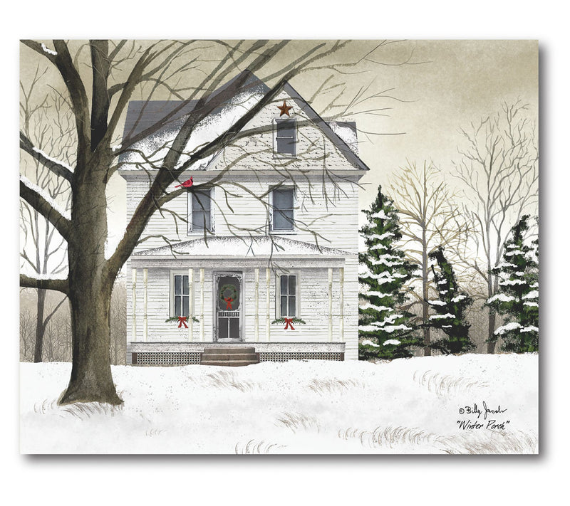Courtside Market White Christmas 20" x 24" Canvas Wall Art — View 3