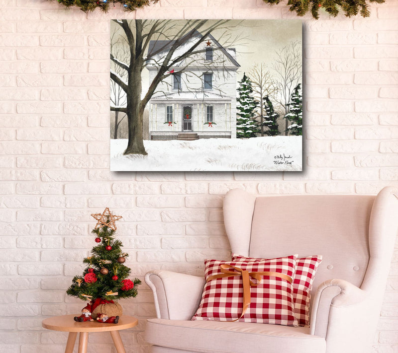 Courtside Market White Christmas 20" x 24" Canvas Wall Art — View 4