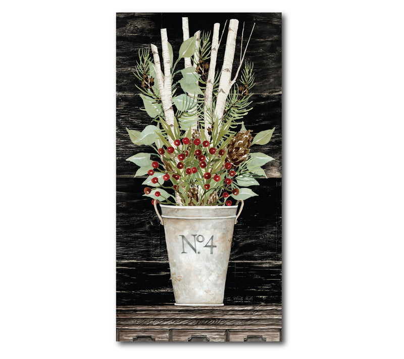 Courtside Market Holiday Greens II 12" x 24" Canvas Wall Art — Main view