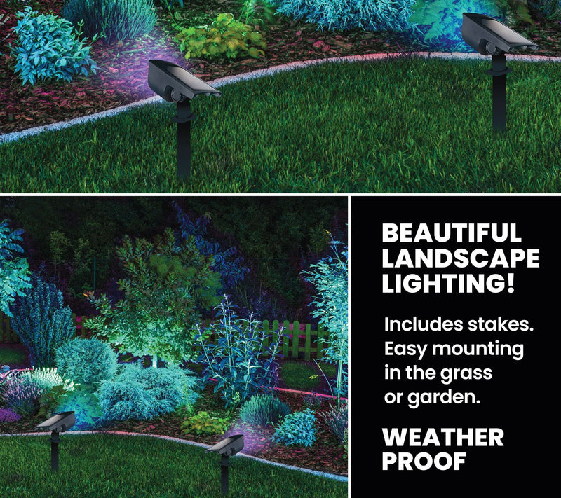 Bell + Howell Solar Powered Color Changing Bionc Burst Lights — View 5