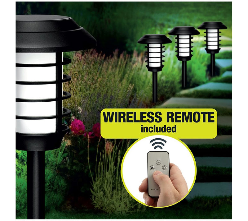 Bell + Howell Solar Powered Pathway Lights with Remote Control — View 6