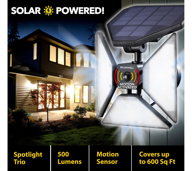 Bell + Howell Bionic Spotlight Trio Solar MotioSensor Light — View 9