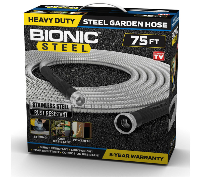 Bionic Steel 75' 304 Stainless Steel Metal Wate r Garden Hose — View 4