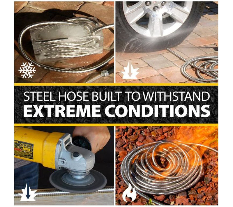 Bionic Steel 75' 304 Stainless Steel Metal Wate r Garden Hose — View 6
