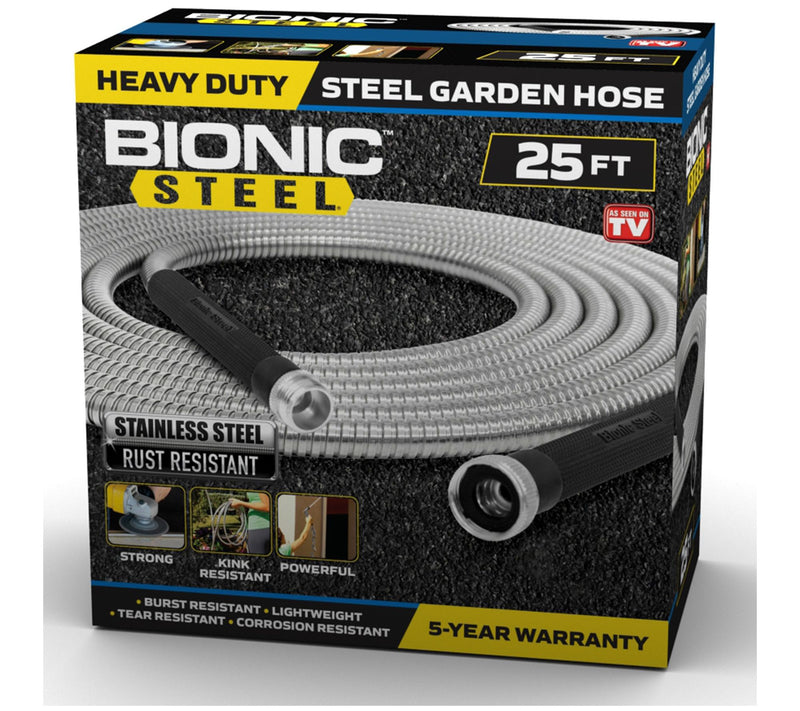 Bionic Steel 25' 304 Stainless Steel Metal Wate r Garden Hose — View 4