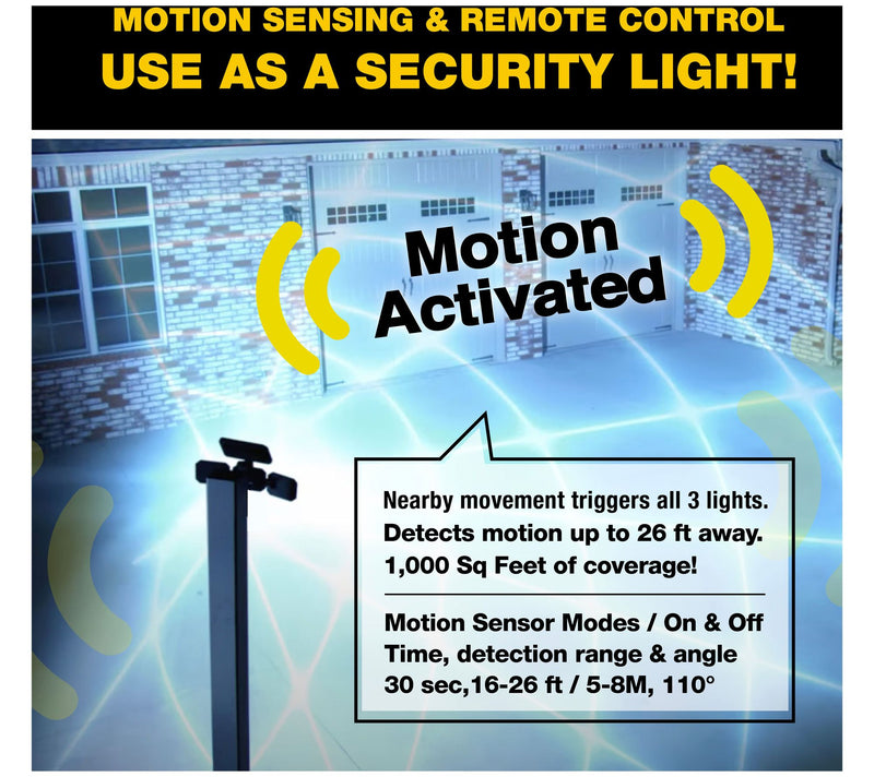 Bell + Howell Bionic Floodlight Max Solar Power ed Motion Ligh — View 8