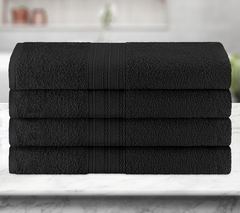 Superior Cotton 4-Piece Solid Absorbent Bath Towel Set — View 7