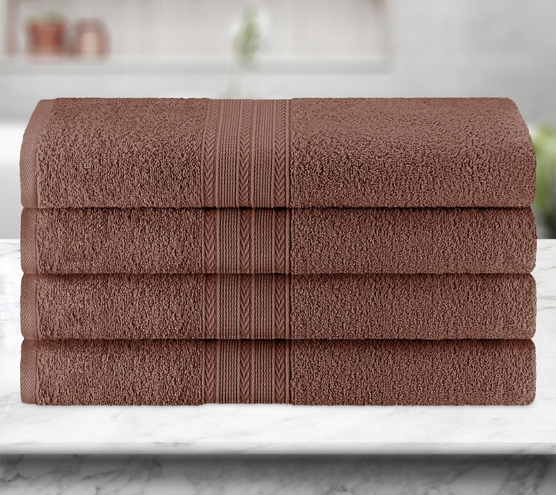 Superior Cotton 4-Piece Solid Absorbent Bath Towel Set — View 9