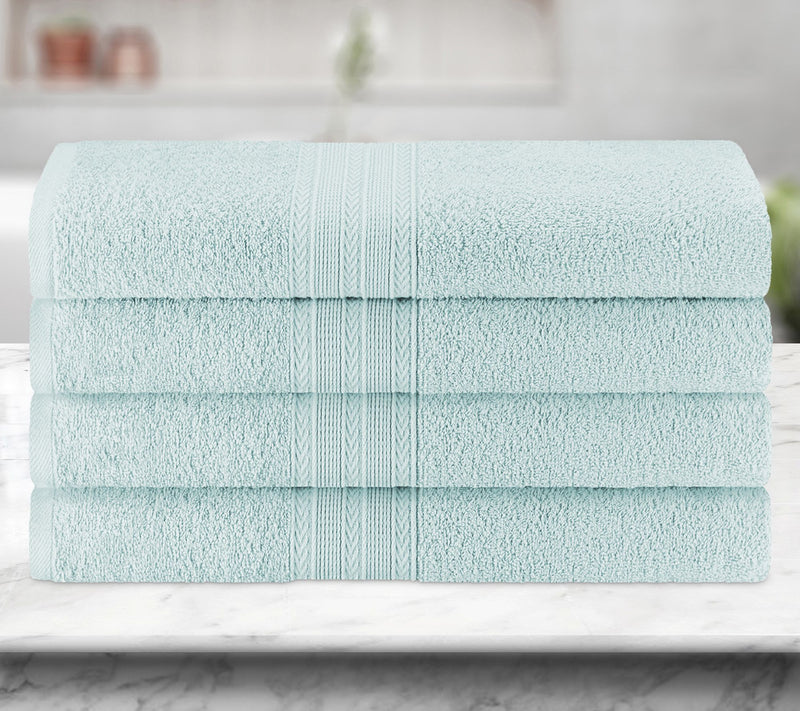 Superior Cotton 4-Piece Solid Absorbent Bath Towel Set — View 3