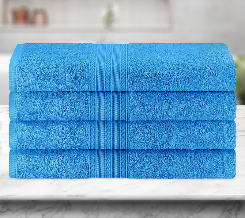 Superior Cotton 4-Piece Solid Absorbent Bath Towel Set — View 5