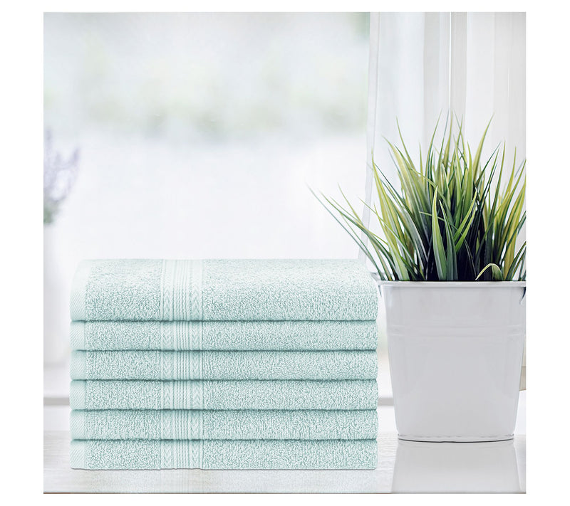 Superior Cotton 6-Piece Solid Hand Towel Set — View 3
